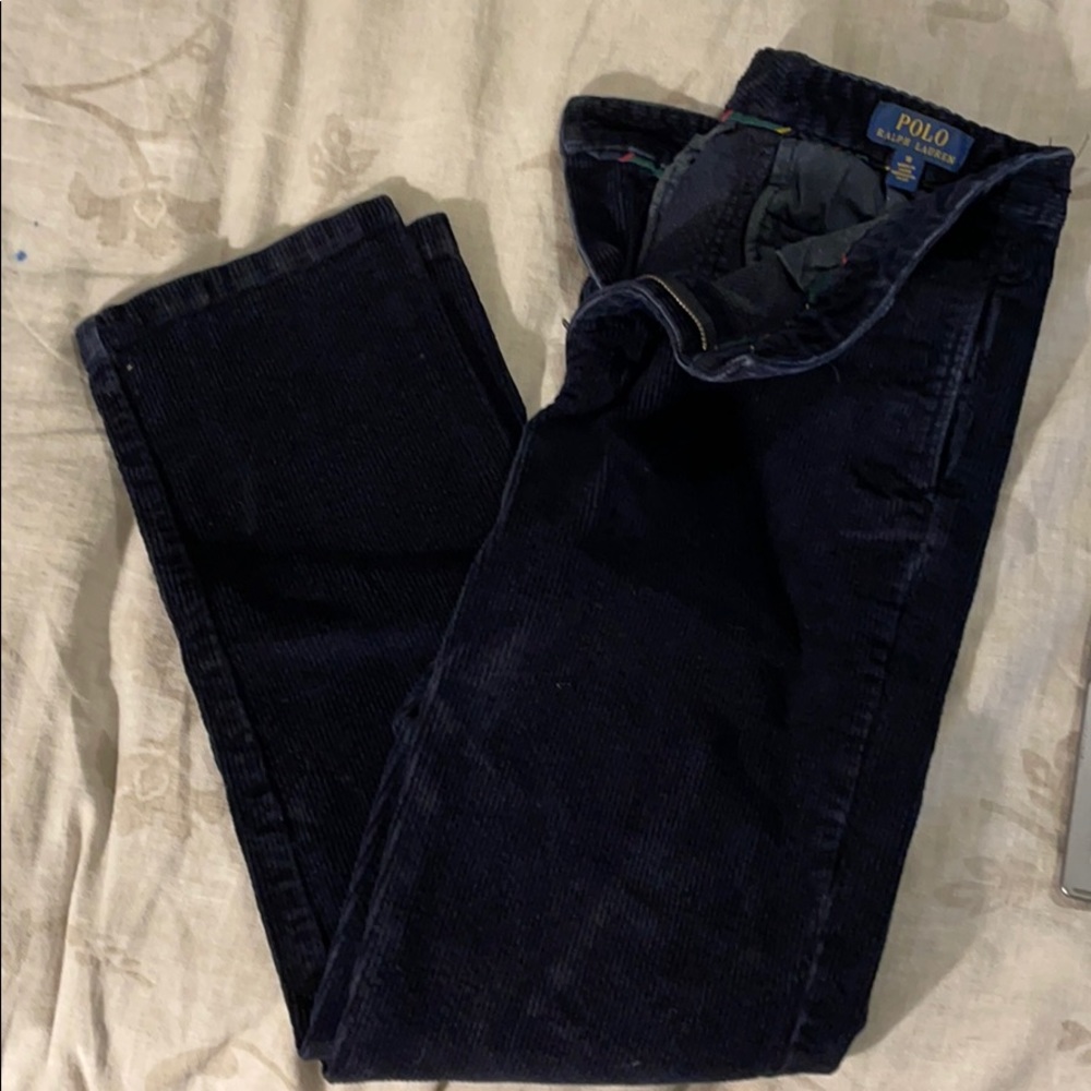 Boys Ralph Lauren Polo Corduroy Pants Navy